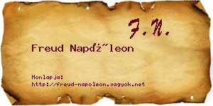 Freud Napóleon névjegykártya